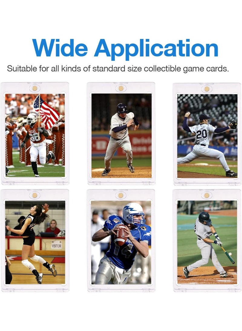 Bukela 20 Pack Magnetic Card Holder, 35PT Magnetic Baseball Trading Card Holder, Hard Acrylic Card Cases, Card Protector for Game Baseball Sports Card, Fit for Standard Card - Image 4